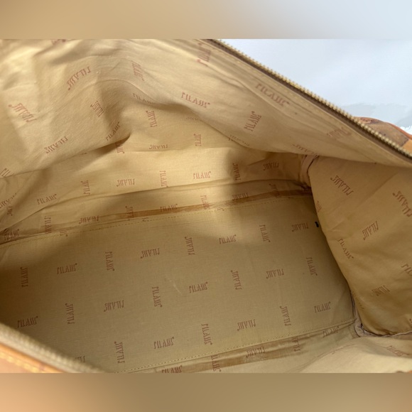 Alviero Martini 1A Classe Geo Map Men’s Travel Duffel Weekender Bag 19” FULL SET - Picture 12 of 17